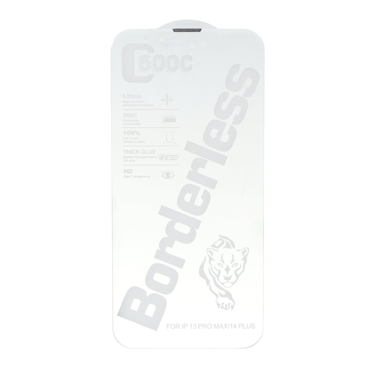 محافظ صفحه نمایش شیشه ای اورجینال بدون حاشیه Yong Poly ESD 500CC مدل Apple iPhone 13 Pro Max / iPhone 14 Plus