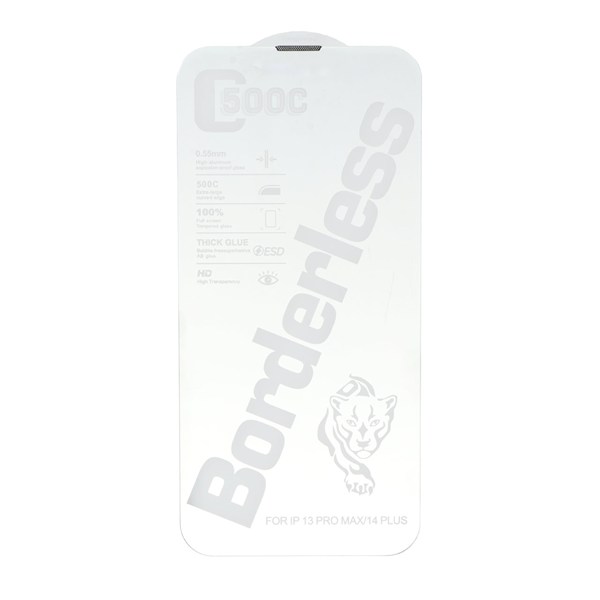 محافظ صفحه نمایش شیشه ای اورجینال بدون حاشیه Yong Poly ESD 500CC مدل Apple iPhone 13 Pro Max / iPhone 14 Plus