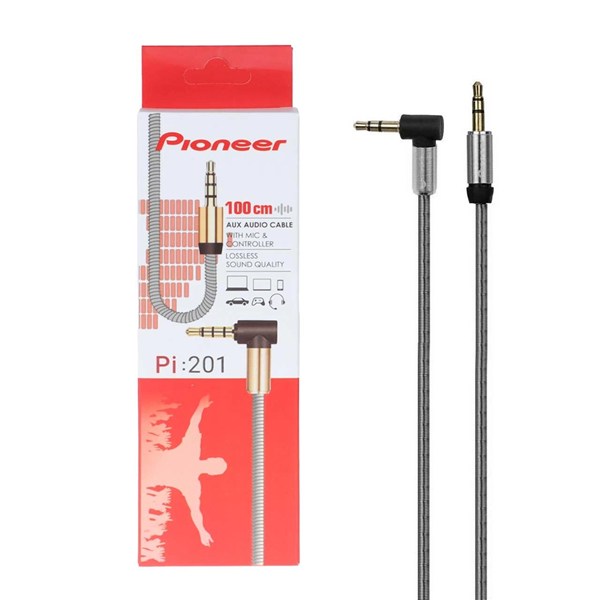کابل Pioneer Aux مدل Pi-201 - نقره ای - RYL