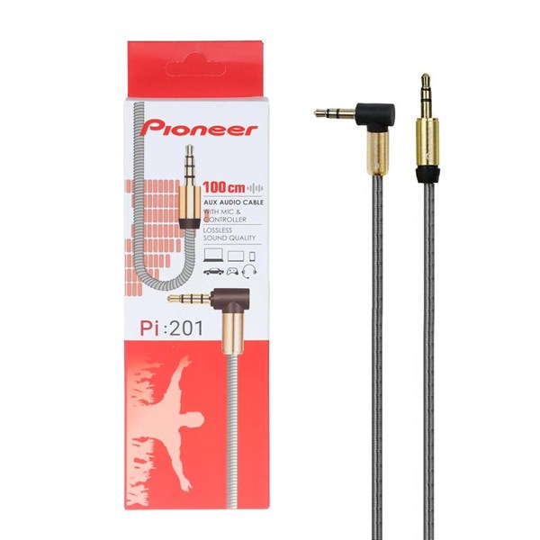 کابل Pioneer Aux مدل Pi-201 -طلایی - RYL