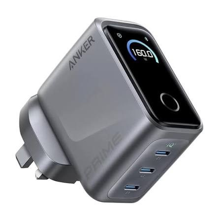 شارژر دیواری PD و فست سه پورت Anker مدل Prime A2687P41 160W - خاکستری (گارانتی شش ماهه ایویز)