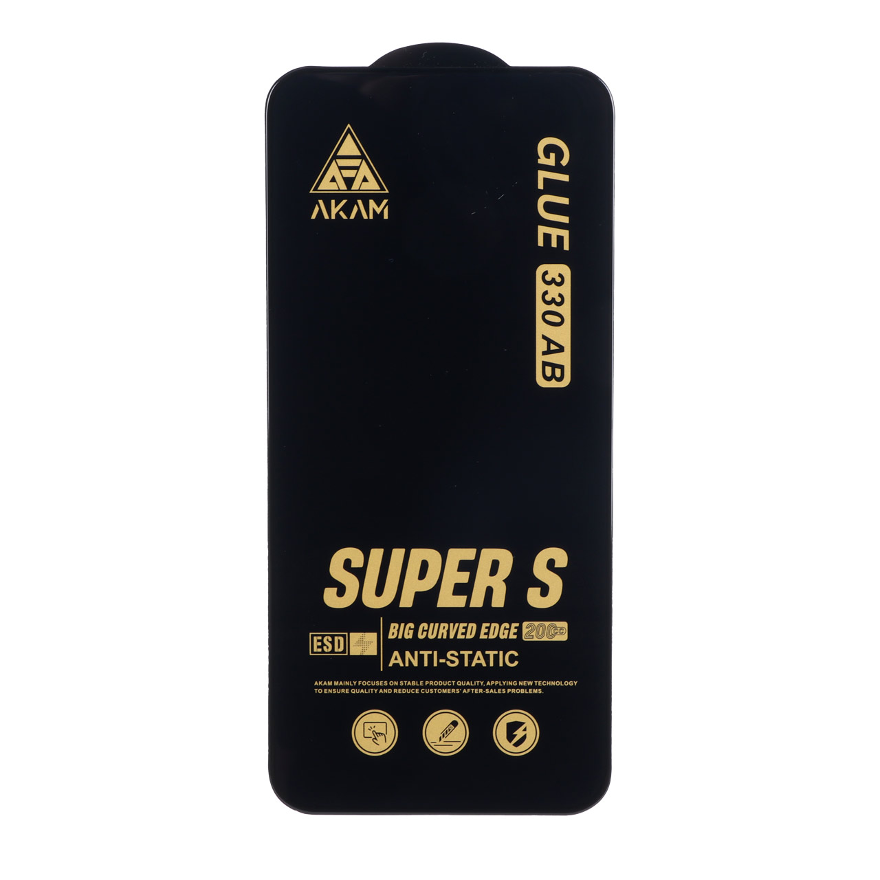 محافظ صفحه نمایش شیشه ای Full Cover Super S AKAM با چسب 330 مدل Xiaomi Redmi Note 15 Pro 5G / Mi 15T / Mi 15T Pro / Poco F7