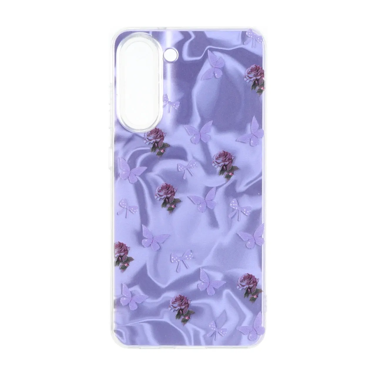 قاب Silver Cloud دور ژله ای طرح دار Samsung Galaxy S21 FE - کد 160