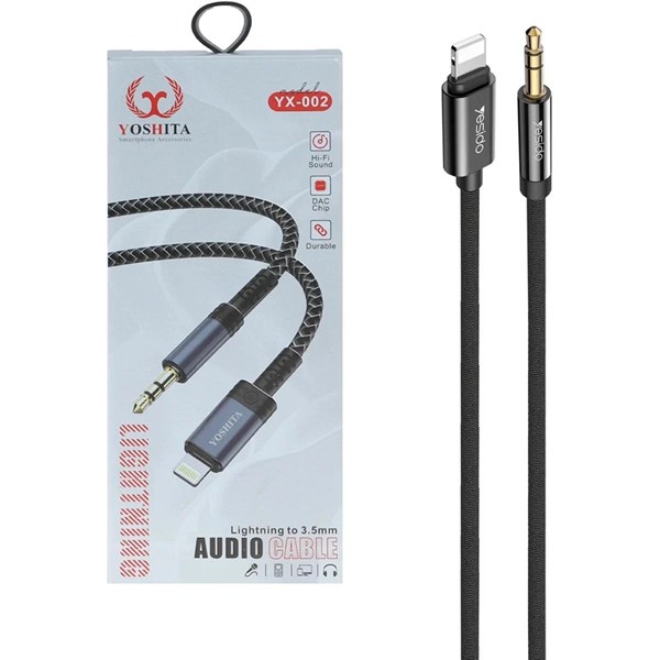 کابل Yoshita Type-C To Aux مدل YX-002 - مشکی - MMS (گارانتی شش ماهه YA)
