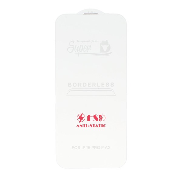 محافظ صفحه نمایش شیشه ای Super D HK بدون حاشیه Apple iPhone 16 Pro Max