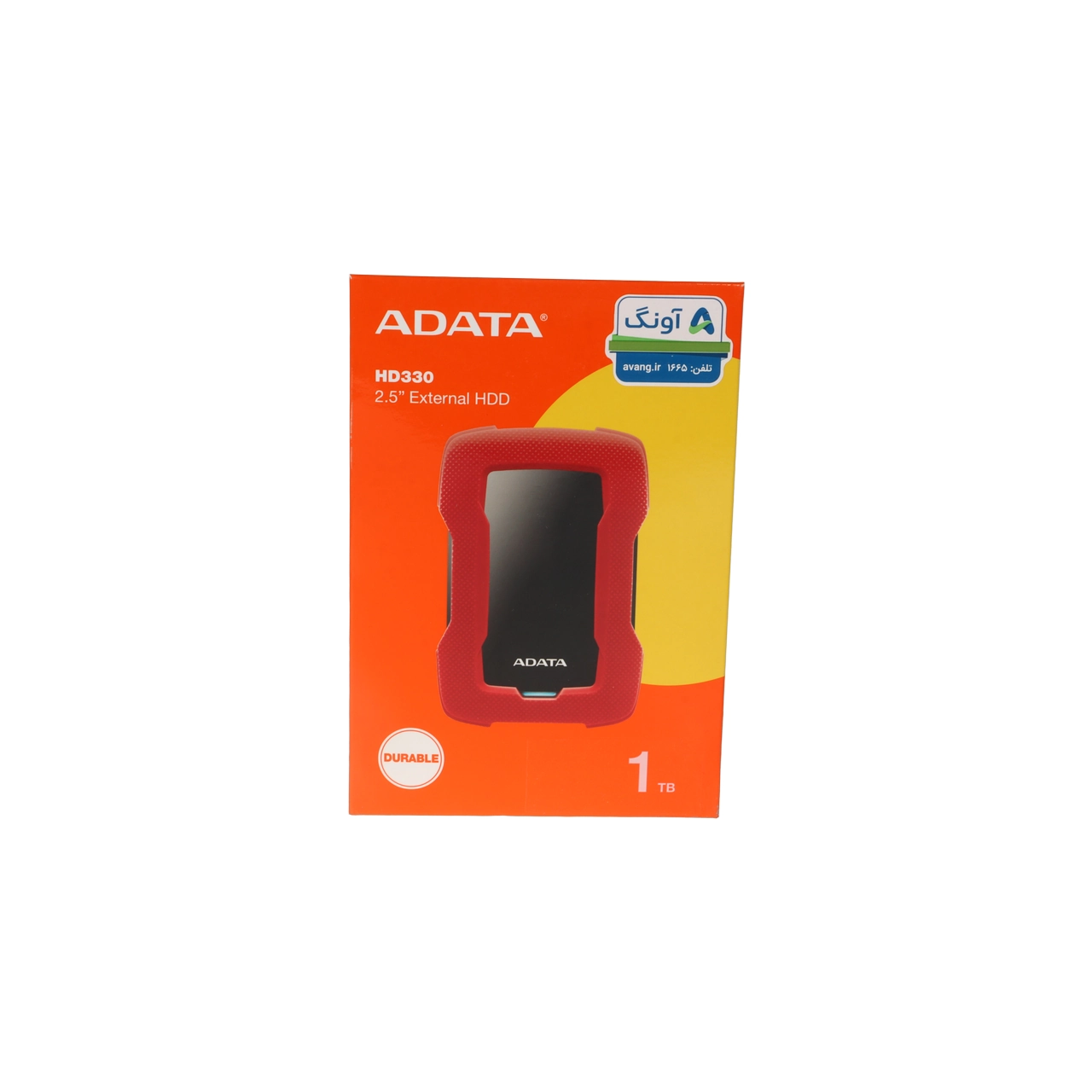 هارد اکسترنال ADATA مدل  Durable HD330 ظرفیت 1TB - قرمز (گارانتی شرکت آونگ)