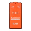 محافظ صفحه نمایش شیشه ای Samsung A10 / A10S / M10 / M20 / M01S - Full Cover 21D (بدون پک) - مشکی