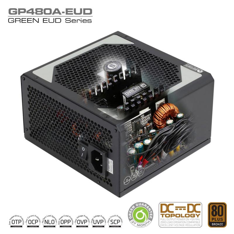 پاور 480 وات گرین Green EUD GP480A Bronze
