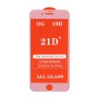 محافظ صفحه نمایش شیشه ای Iphone 6 / 6S / 7 / 8 / SE 2020 / SE 2022 - Full Cover 21D - سفید (بدون پک)