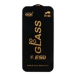 محافظ صفحه نمایش شیشه ای درجه یک Apple iPhone 13 / iPhone 13 Pro / iPhone 14 / 16e - Full Cover OG - ESD OVOG - (بدون پک) - مشکی