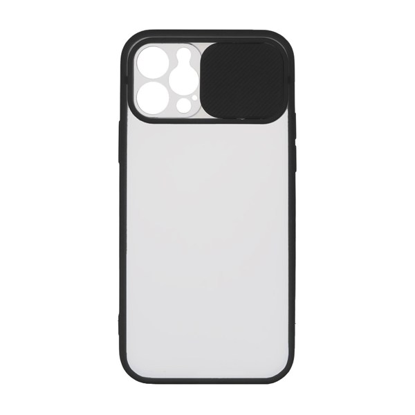 قاب پشت مات محافظ لنزدار کشویی Apple iPhone 12 Pro - مشکی