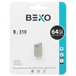 فلش مموری BEXO USB2.0 مدل B-310 ظرفیت 64GB - نقره ای (گارانتی داده پردازی آواتک)