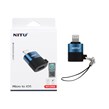 تبدیل NITU MicroUSB TO Lightning مدل CN12 - مشکی آبی (گارانتی 18 ماه تعویض نیکان همراه)