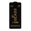 محافظ صفحه نمایش شیشه ای درجه یک Samsung A14 / M14 / F14 / A22 5G - Full Cover OG - ESD OVOG - مشکی (بدون پک)