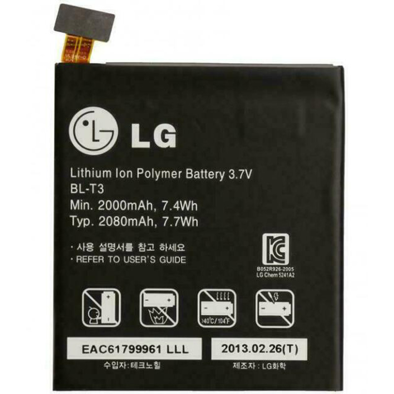 باتری موبایل اورجینال ال جی LG Optimus Vu F100 BL-T3