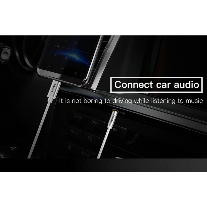 کابل تبدیل Type-C به AUX باسئوس M01 CAM01 طول 1.2 متر