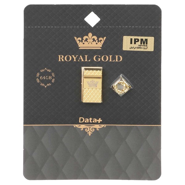 Data Plus Royal Gold USB2.0 Flash Memory - 64GB طلایی (گارانتی مادام العمر IPM)