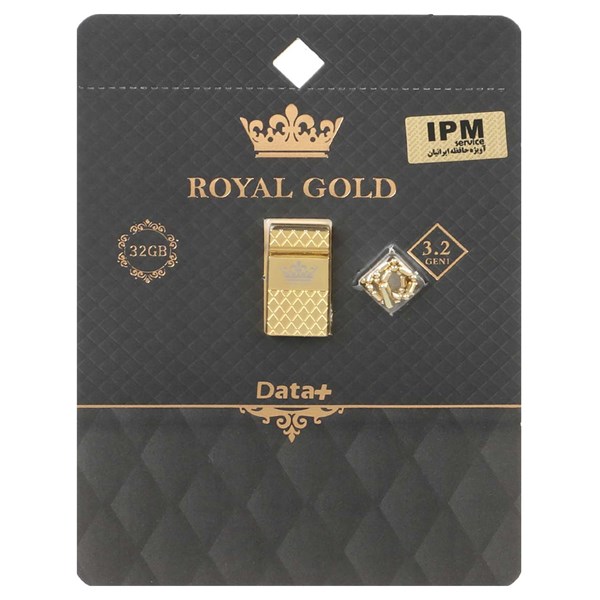 Data Plus Royal Gold USB3.2 Flash Memory - 32GB طلایی (گارانتی مادام العمر IPM)