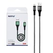 کابل شارژ پاوربانک فست آیفون NITU  مدل NC34 - خاکستری (گارانتی 12 ماه تعویض نیکان همراه)