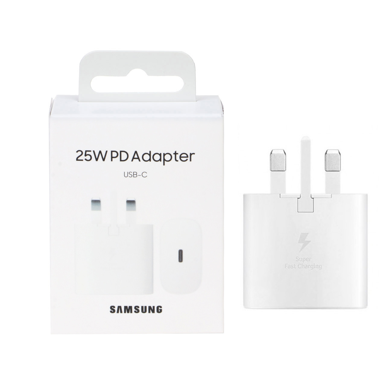 شارژر دیواری سه پین فست و PD تک پورت SAMSUNG Type-C مدل EP-TA800 25W - سفید - (گارانتی شش ماهه شرکتی)