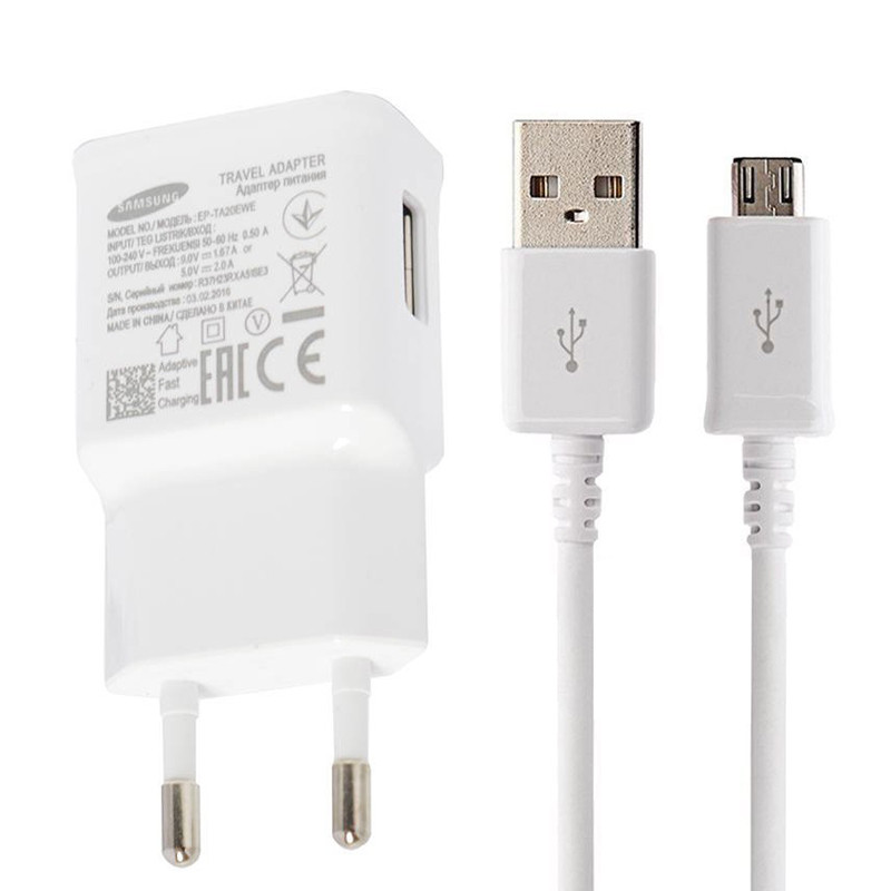 شارژر دیواری 10 وات سامسونگ ETA-U90WE 2A + کابل میکرو یو اس بی