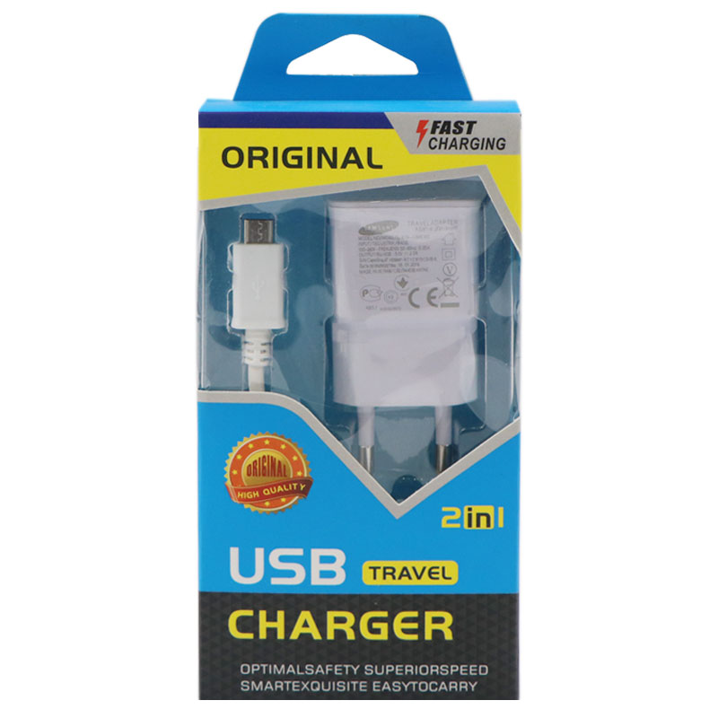 شارژر دیواری 10 وات سامسونگ ETA-U90WE 2A + کابل میکرو یو اس بی