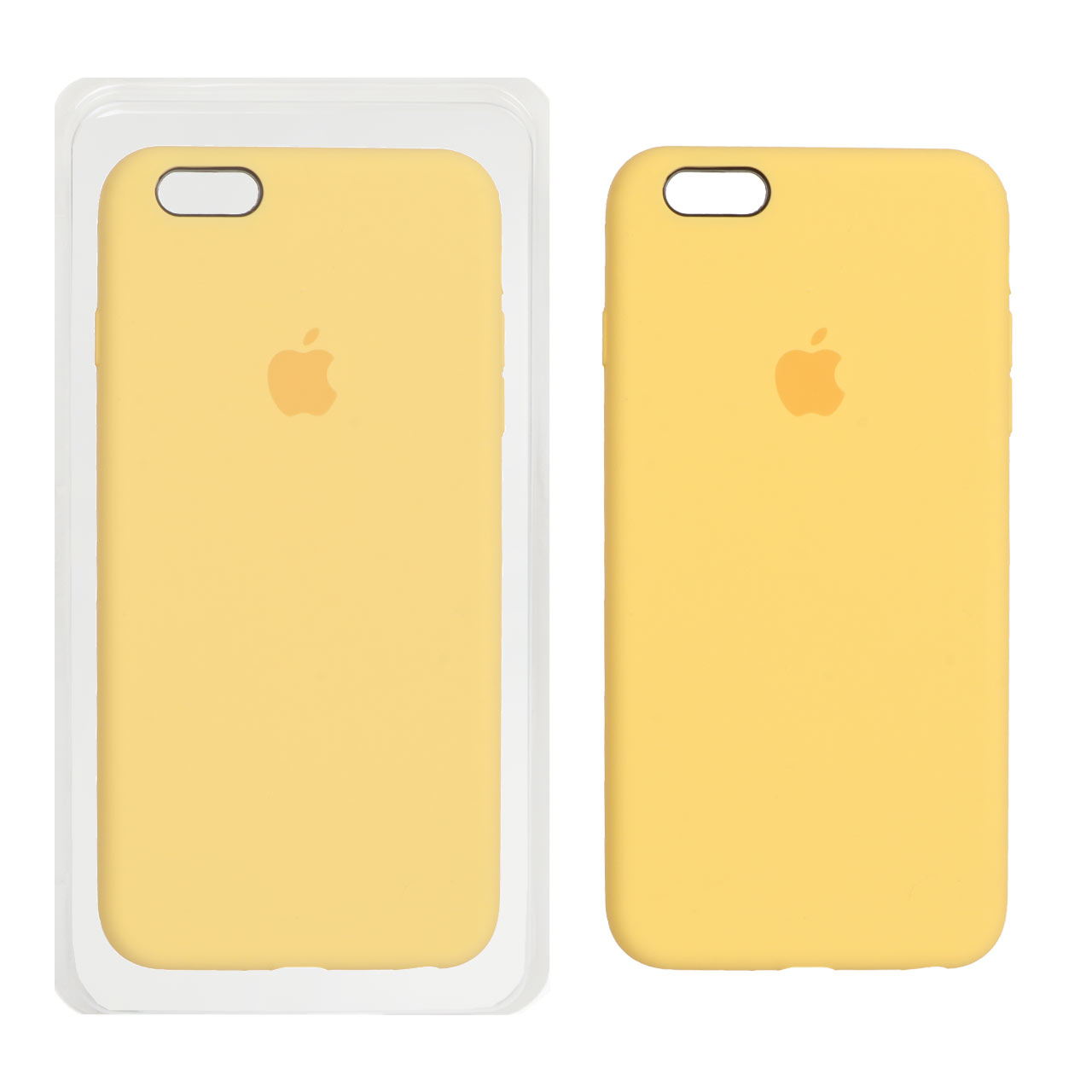 قاب سیلیکونی پاک کنی اورجینال Apple iPhone 6 Plus / iPhone 6s Plus - زرد روشن (پک اصلی)