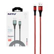 کابل شارژ فست 2 متری آیفون NITU مدل NC205 - قرمز (گارانتی 18 ماه تعویض نیکان همراه)