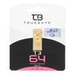 TRUEBYTE T3 USB2.0 Flash Memory-64GB طلایی (گارانتی مادام العمر شرکت آی تین)