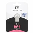 TRUEBYTE T1 USB2.0 Flash Memory-64GB نقره ای (گارانتی مادام العمر شرکت آی تین)
