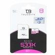 TRUEBYTE microSDHC & adapter UHS-I U1-(80MB/S-533X)-8GB (گارانتی مادام العمر شرکت آی تین)