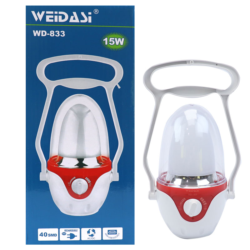 چراغ فانوسی شارژی ویداسی WD-833
