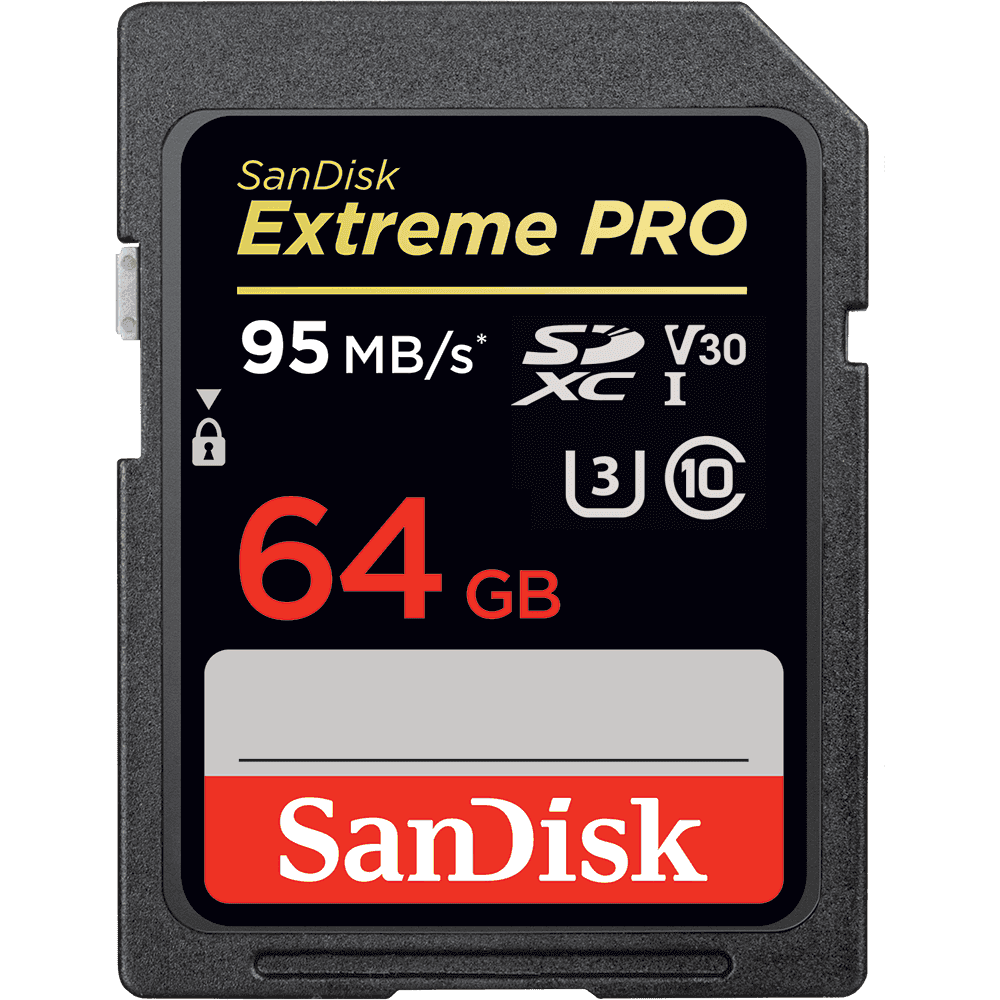 رم اس دی 64 گیگ سن دیسک SanDisk EXTREME PRO U3 95MB/s
