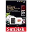 رم میکرو 32 گیگ سن دیسک SanDisk Extreme U3 90MB/s + خشاب