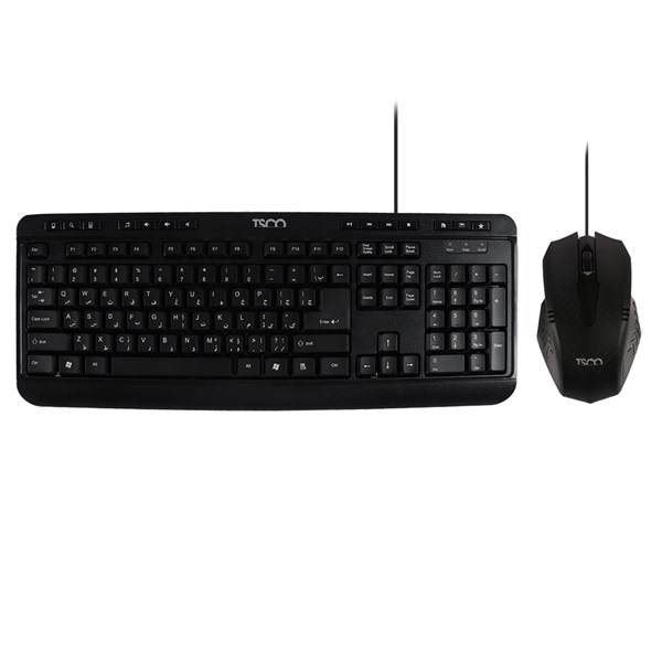 کیبورد و ماوس باسیم TSCO مدل TKM 8052 - مشکی