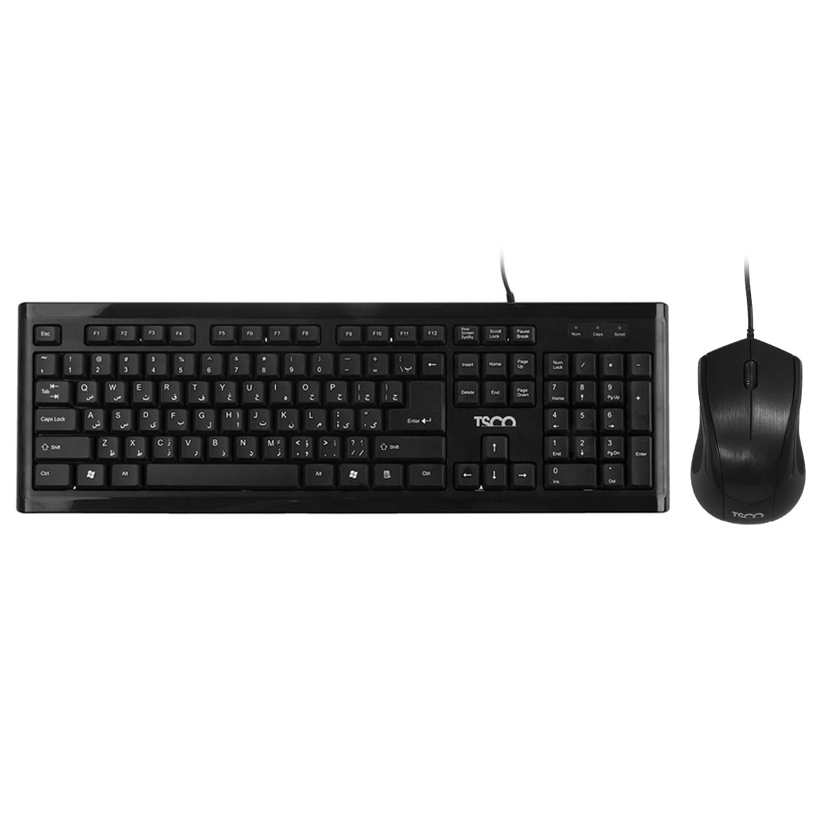 کیبورد و ماوس باسیم TSCO مدل TKM 8050 - مشکی