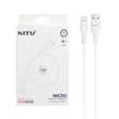 کابل شارژ پاوربانک فست اندروید NITU مدل NC250W - سفید (گارانتی 18 ماه تعویض نیکان همراه)