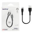 کابل شارژ پاوربانک فست NITU Type-C مدل NC251B - مشکی (گارانتی 18 ماه تعویض نیکان همراه)
