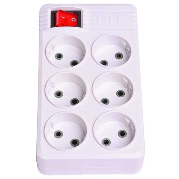 چند راهی 6 خانه پیکو الکتریک با کابل 1٫5 متری