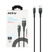 کابل شارژ 1.2 متری فست NITU Type-C مدل NC132BK - مشکی (گارانتی 18 ماه تعویض نیکان همراه)