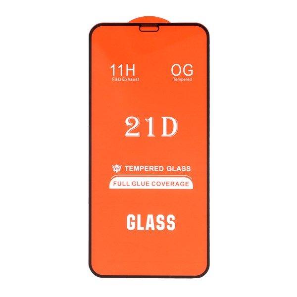 محافظ صفحه نمایش شیشه ای Iphone X / XS / 11 Pro - Full Cover 21D (بدون پک) - مشکی