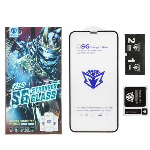 محافظ صفحه نمایش شیشه ای Full Cover Esd-SG مدل iPhone 11 / XR (پک دار)