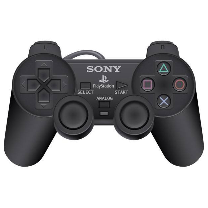 دسته بازی تک شوکدار Sony PS2 مدل IC دار سیم ابریشمی