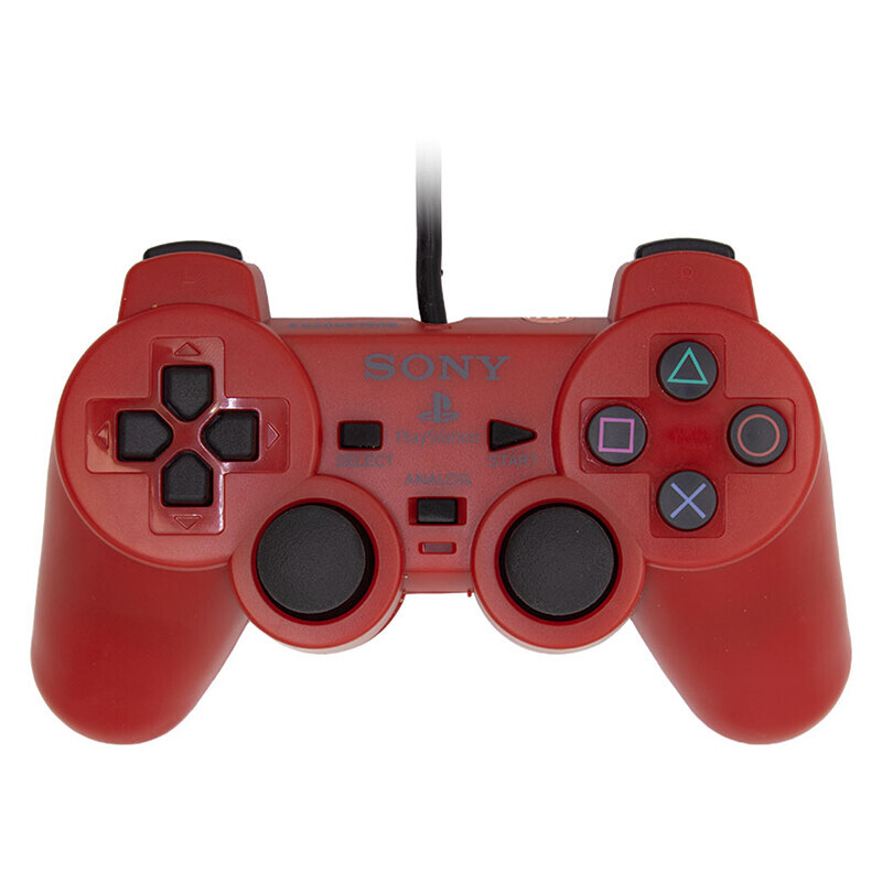دسته بازی تک شوکدار Sony PS2 مدل IC دار سیم ابریشمی
