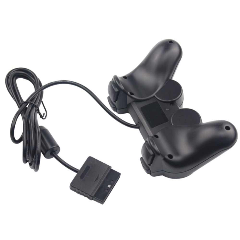 دسته بازی تک شوکدار Sony PS2 مدل IC دار سیم ابریشمی
