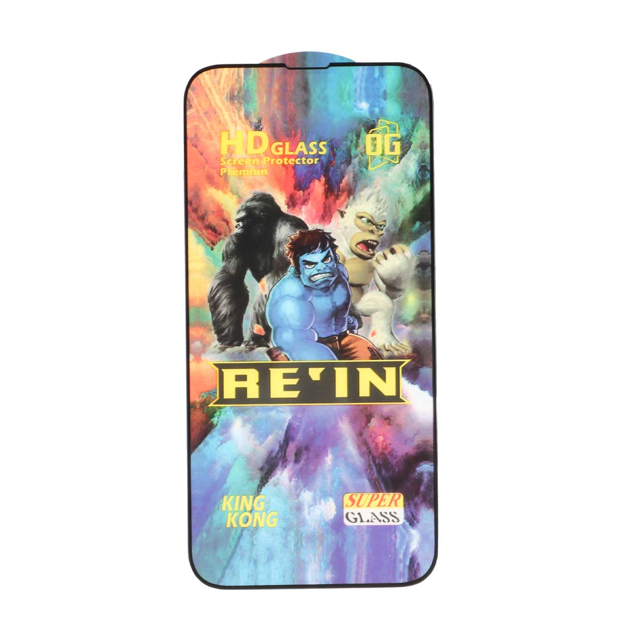 محافظ صفحه نمایش شیشه ای Full Cover REIN مدل Apple iPhone 13 Pro Max - مشکی
