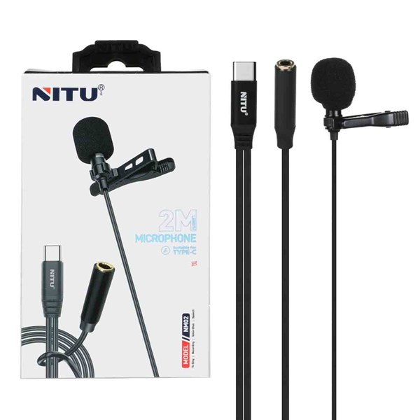 میکروفون یقه ای NITU Type-C مدل NM02 (گارانتی 18 ماه تعویض نیکان همراه)