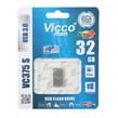 (گارانتی مادام‌العمر رایانه نوین سگال) نقره ای Vicco man VC375 S USB3.0 Flash Memory - 32GB