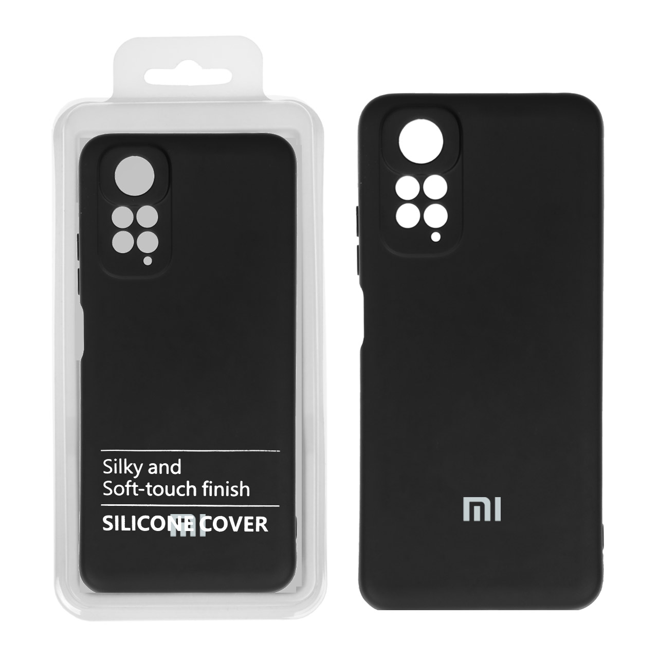 قاب نیو سیلیکون محافظ لنزدار RFF مدل Xiaomi Redmi Note 11S / Note 11 - 4G مشکی (پک دار)