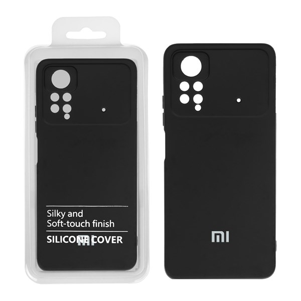 قاب نیو سیلیکون محافظ لنزدار RFF مدل Xiaomi Poco X4 Pro مشکی (پک دار)